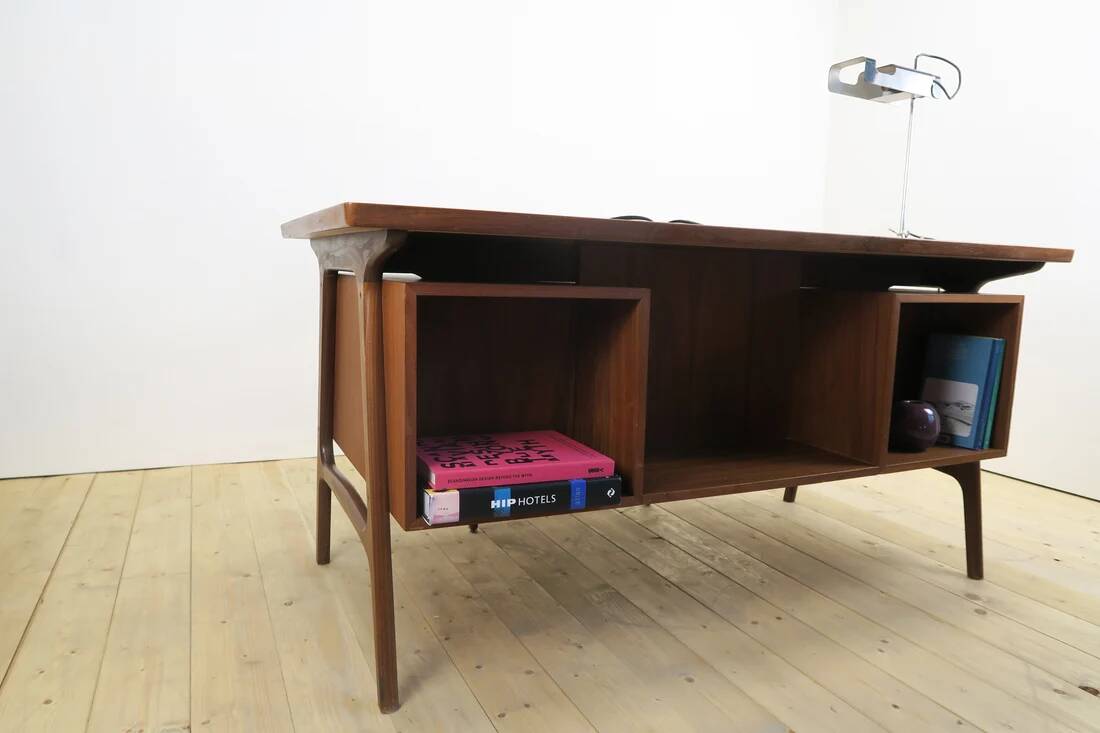 Teak desk with drawers, Denmark 1960
