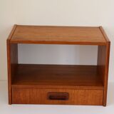 Wall-mounted bedside table with drawer, Scandinavian, 1960.