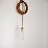 Suspension en verre ciselé
