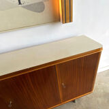 Sideboard and Matching Decorative Art Piece from the Cruise Liner "SS Rotterdam"