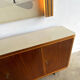 Sideboard and Matching Decorative Art Piece from the Cruise Liner "SS Rotterdam"
