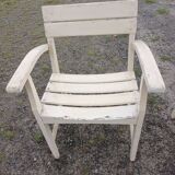 Paire de fauteuils en bois