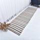 brown cream wool runner kilim , kilim for corridor  76x268 cm