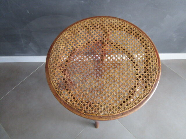 Antique canned tuna stool