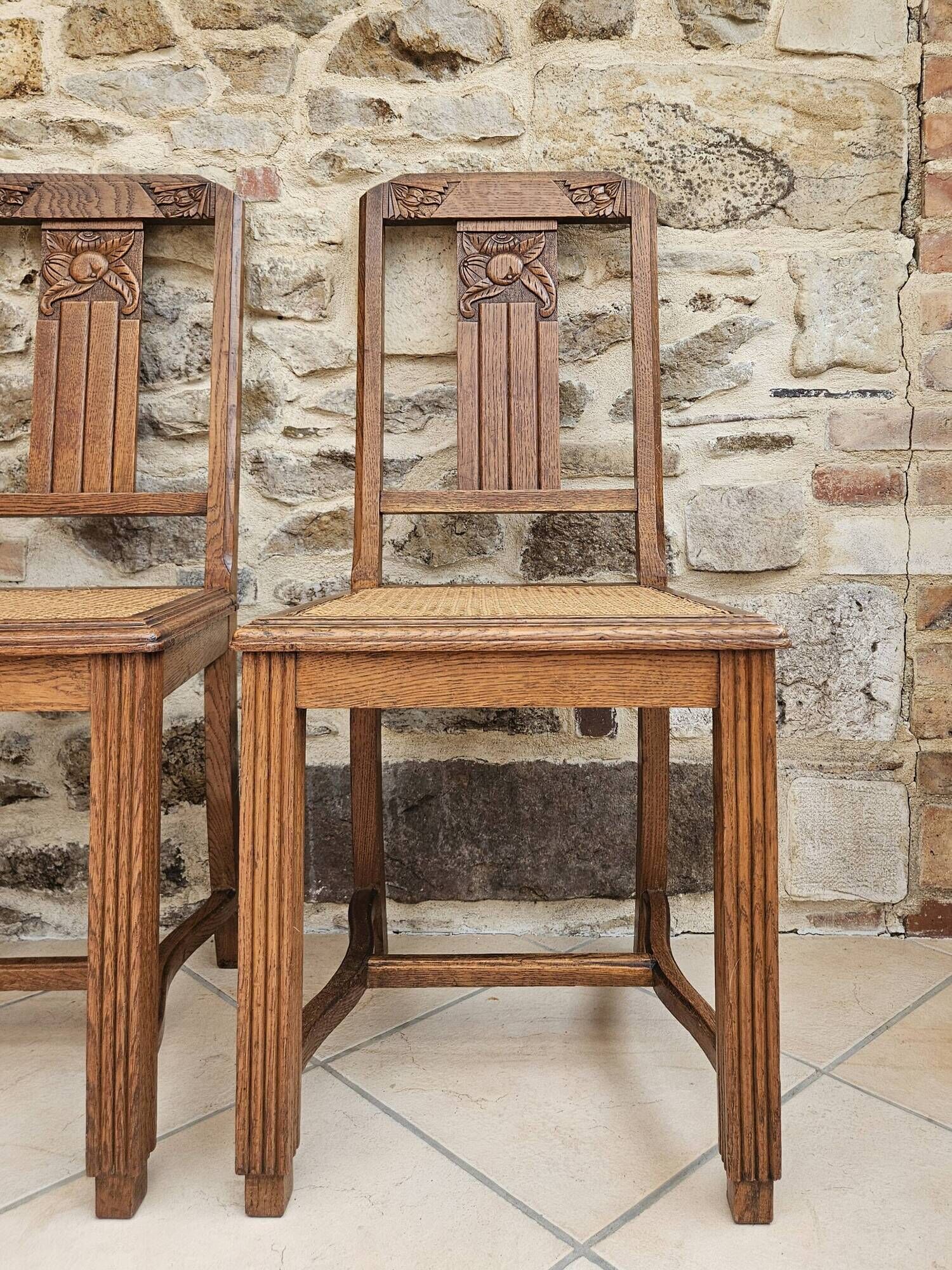 6 chaises art déco