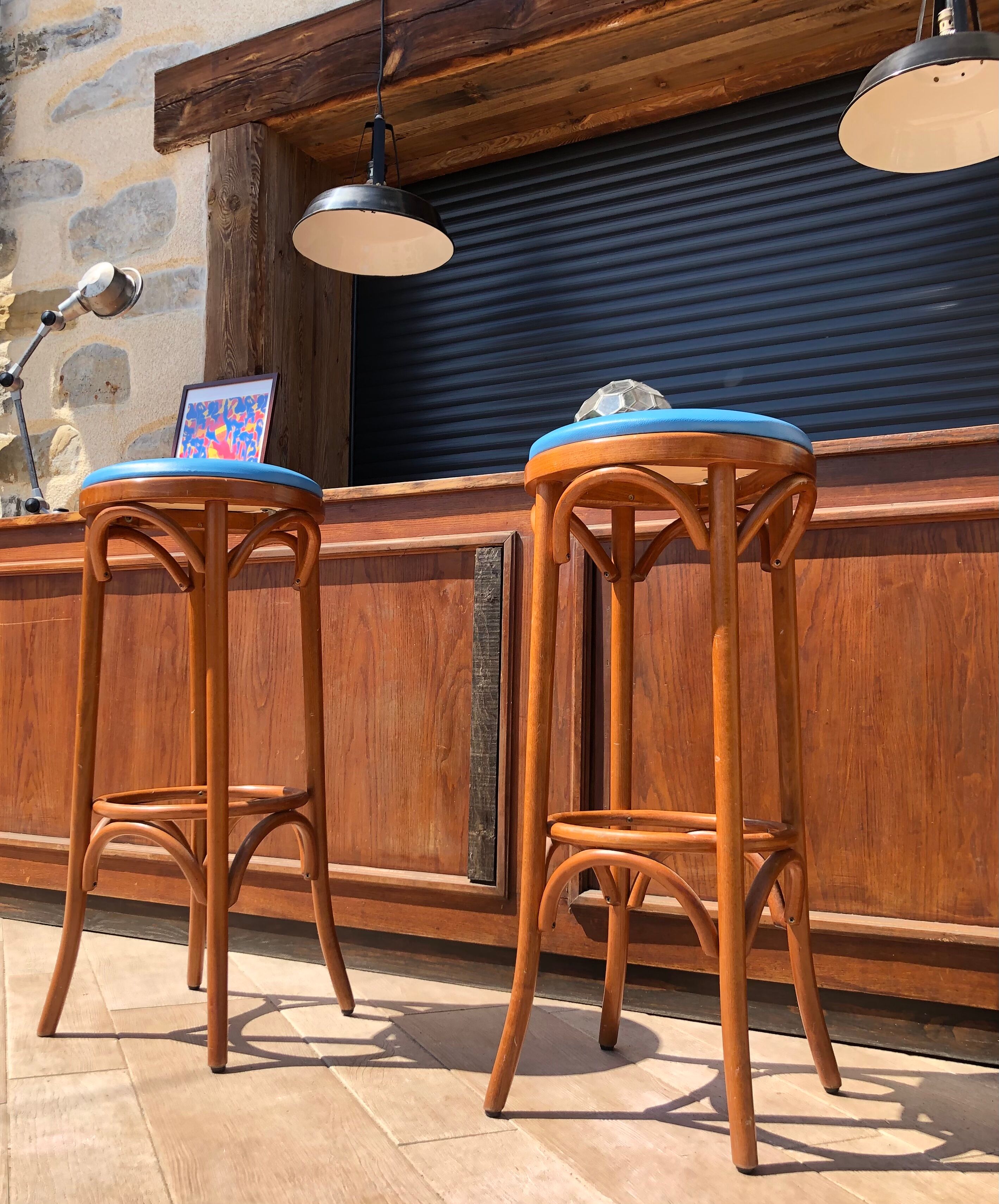Pair of vintage bar stools
