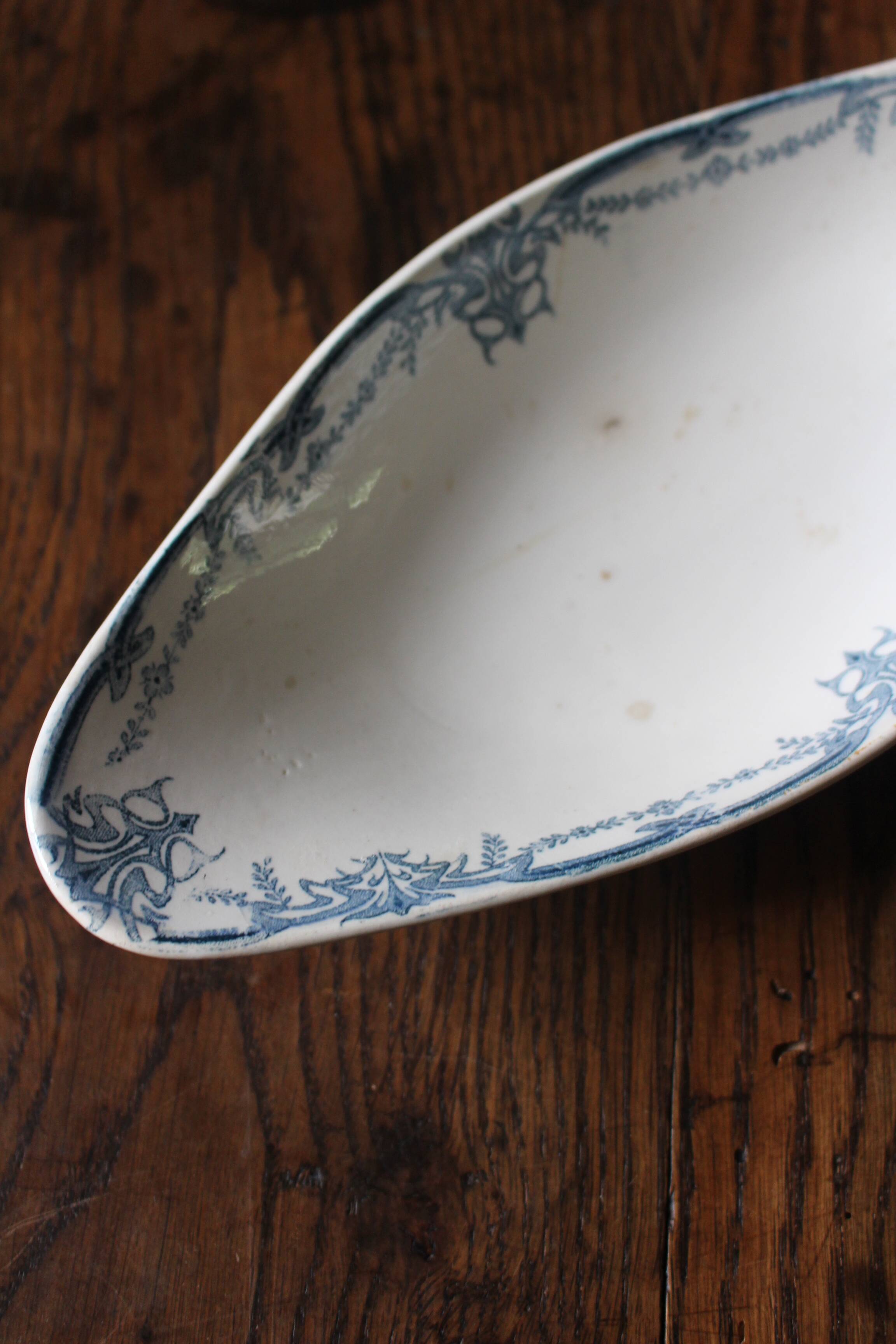 Blue Iron Earth Dish Sarreguemines Vaucluse