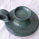 Green candle holder