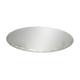 Vintage large round mirror, to be placed, bevelled, Art Deco, 1940s 50s