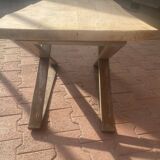 Table basse en bois et métal