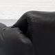 Black leather Cassina Maralunga sofa, 1970s