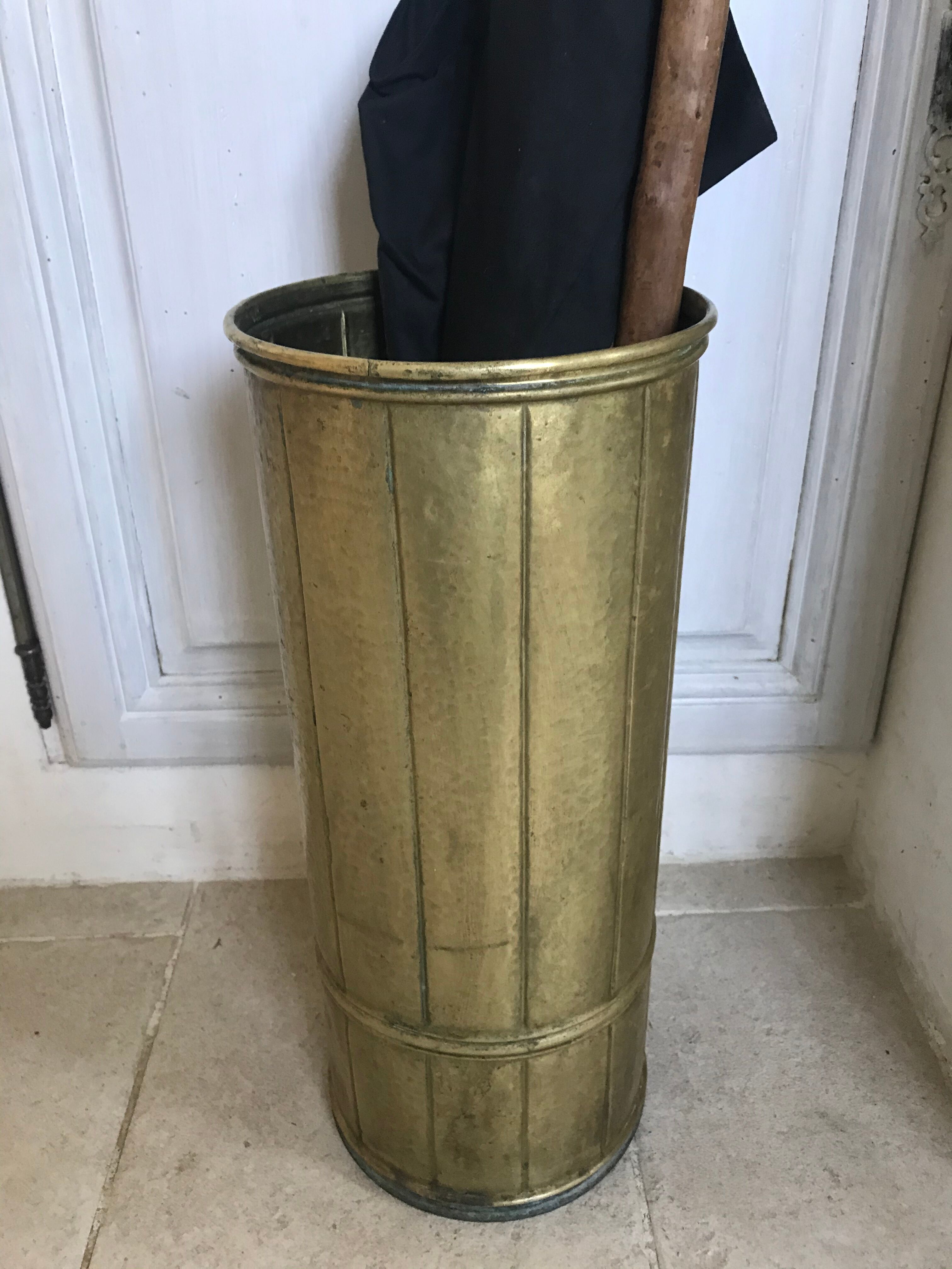 Brass umbrella holder early XXeme