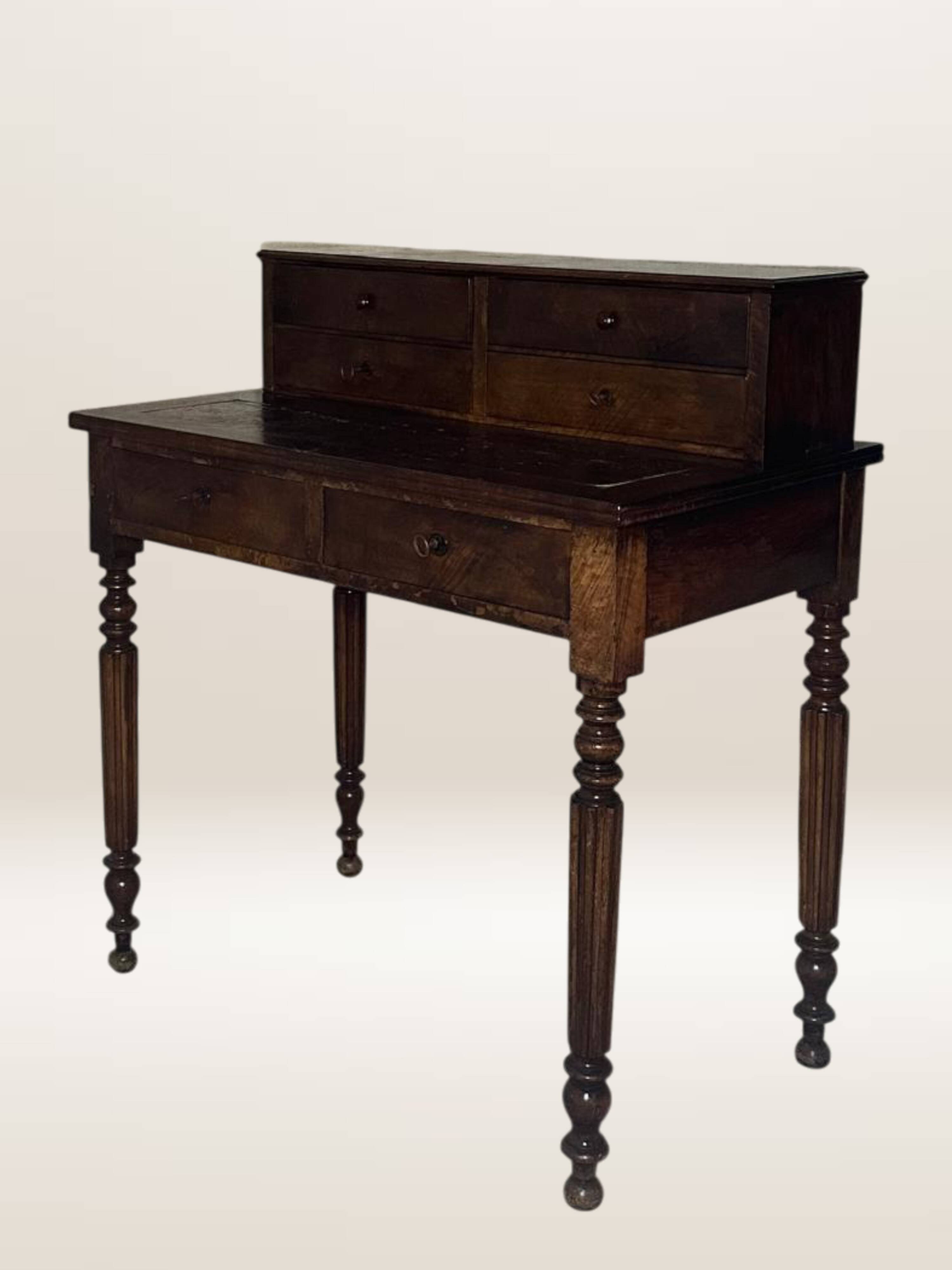 Lady's writing desk, bonheur-du-jour, late 18th century.