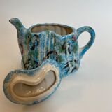 Théière anglaise en céramique vintage