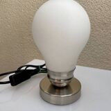 Nino bulb lamp, steel and glass