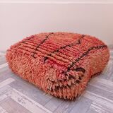 Handmade Berber pouf in wool 60 X 60 X 20 CM