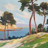 Mediterranean landscape signed Fontenay