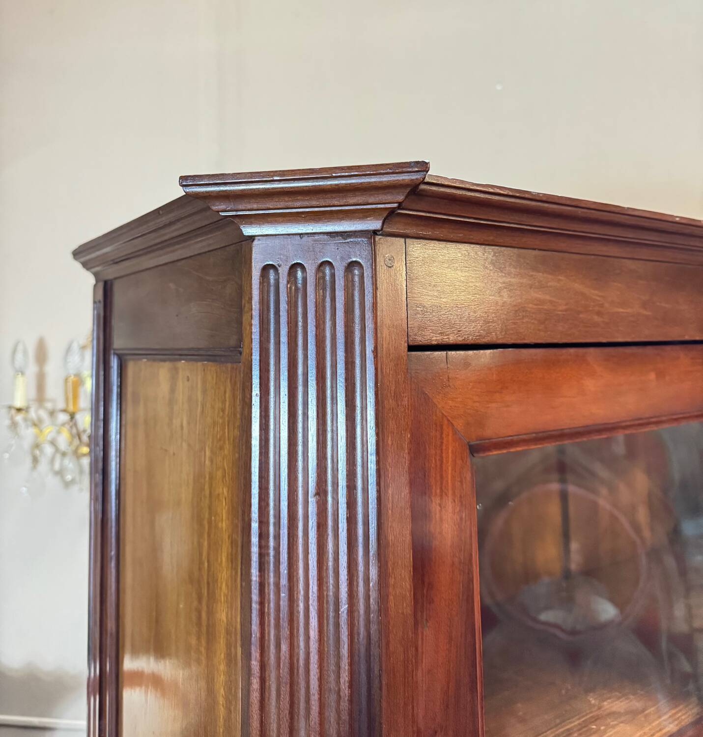Mahogany bookcase from the louis xvi period, 18th century