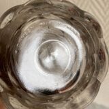 Glass vase signed Pierre d'Avesn honeycomb model