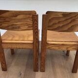 Pair of vintage chairs from the 1970s by Pierre Bégué