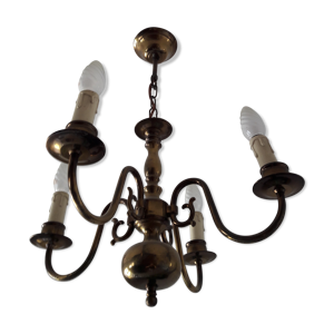 lustre laiton 4 branches