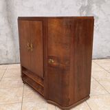 Art Deco walnut burl buffet