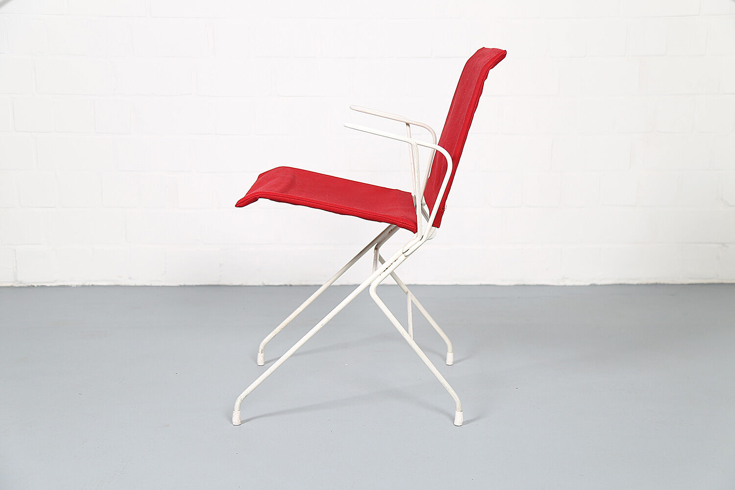 French mid-century vintage garden set designed by Raoul Guys (attributed) 3 chairs and a table