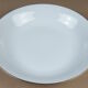 Large round porcelain dish Limoges France gilding gold edging
