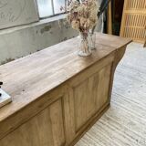 Two-sided central island counter in pine 220cm