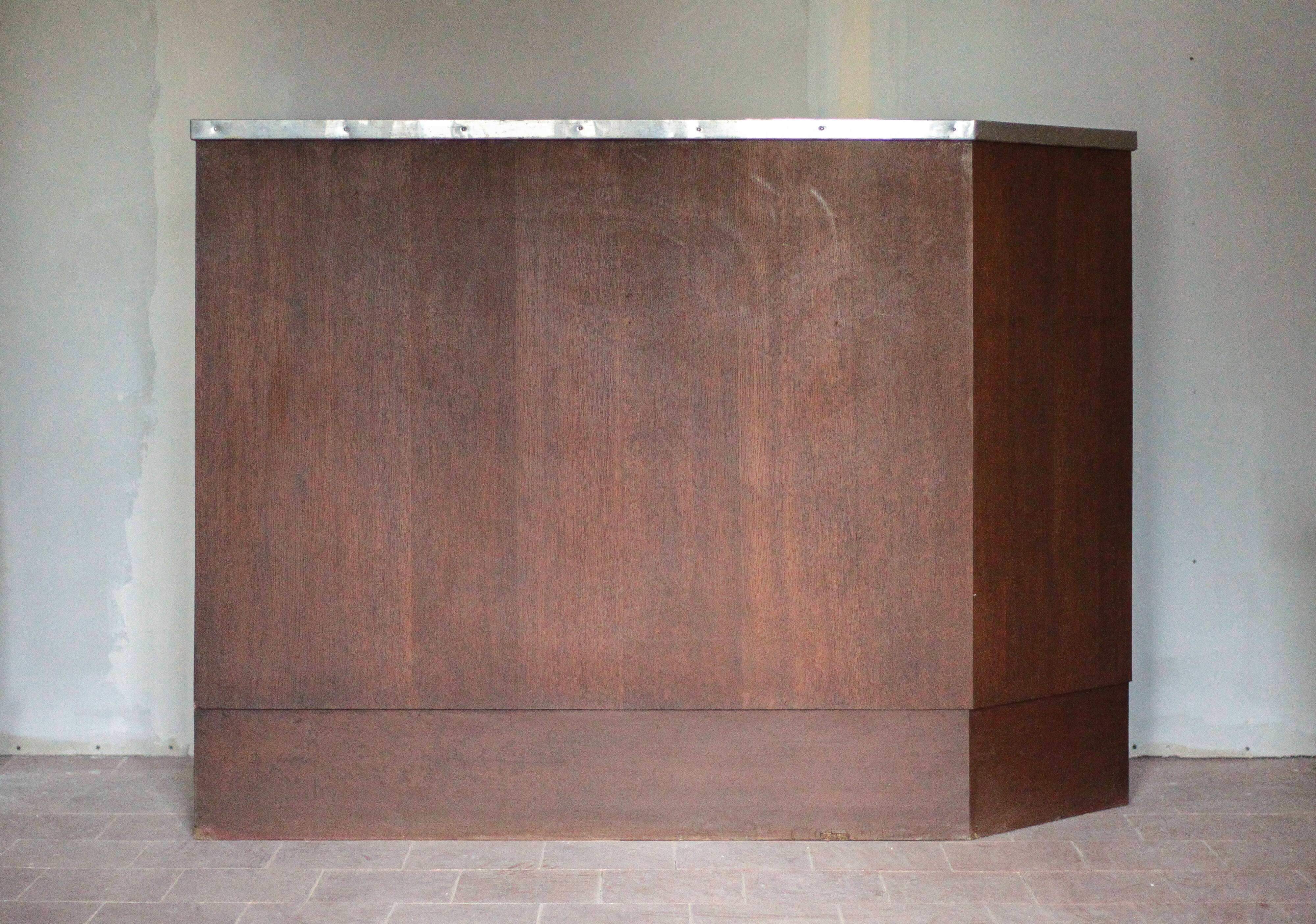 Vintage wooden bar counter