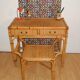 Bureau en rotin avec son assise