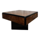 Table basse en loupe d'orme Paul Michel