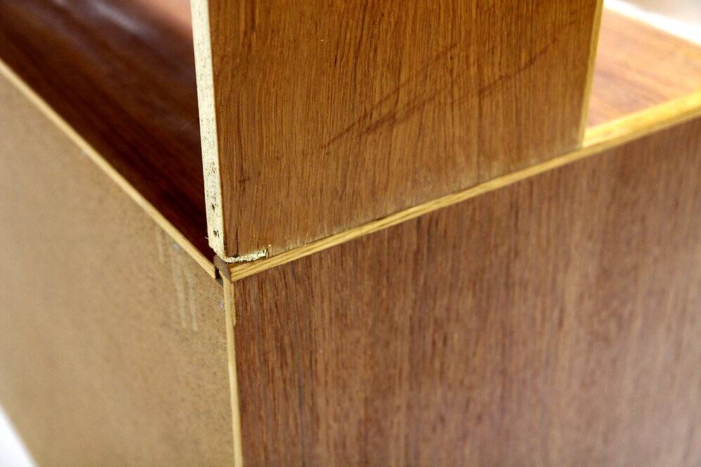 Scandinavian secretary desk in teak and oak, Sweden, 1960