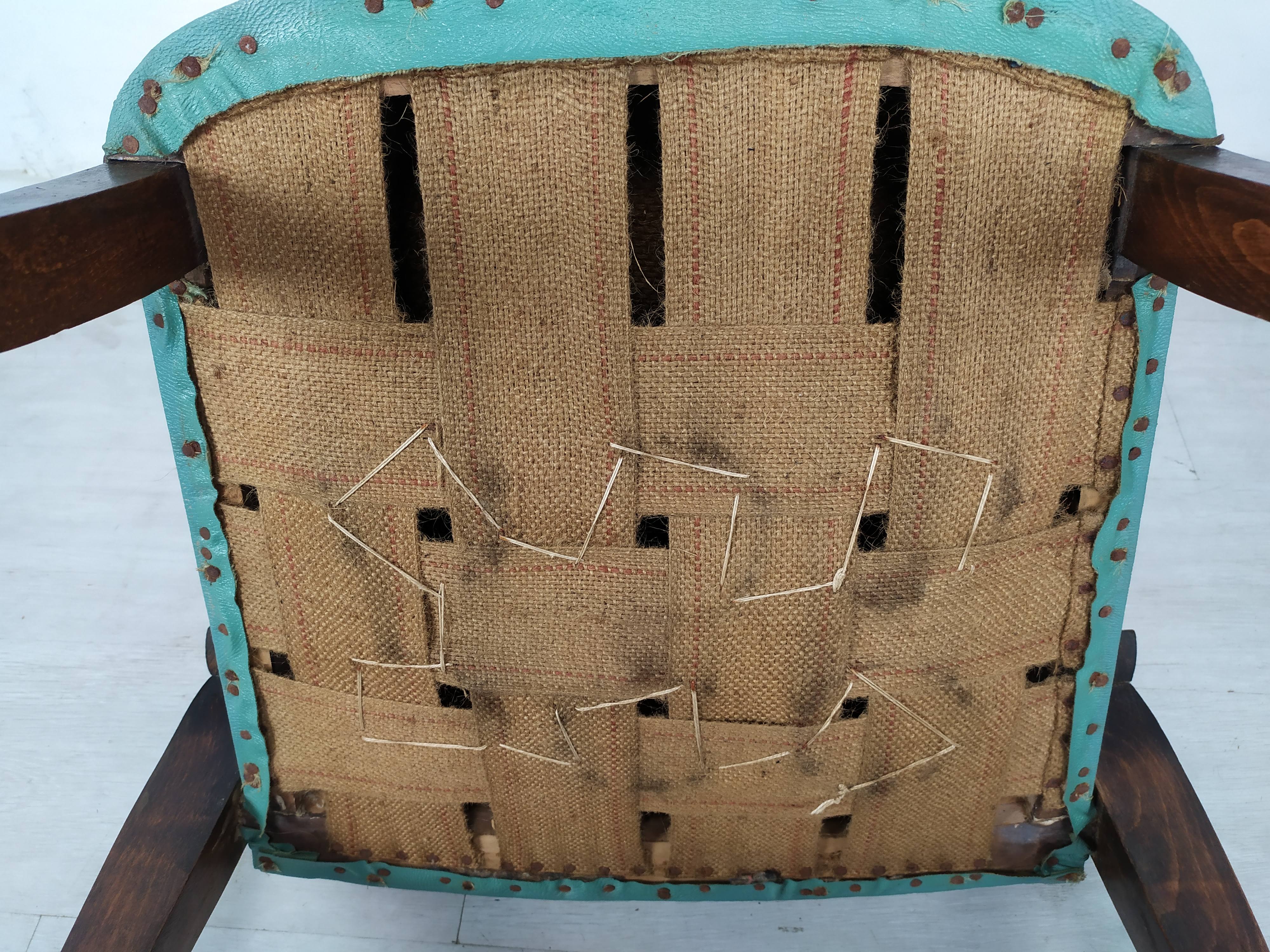 5 art deco bridge armchairs