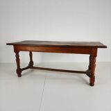 French antique oak farmhouse table – 20th century