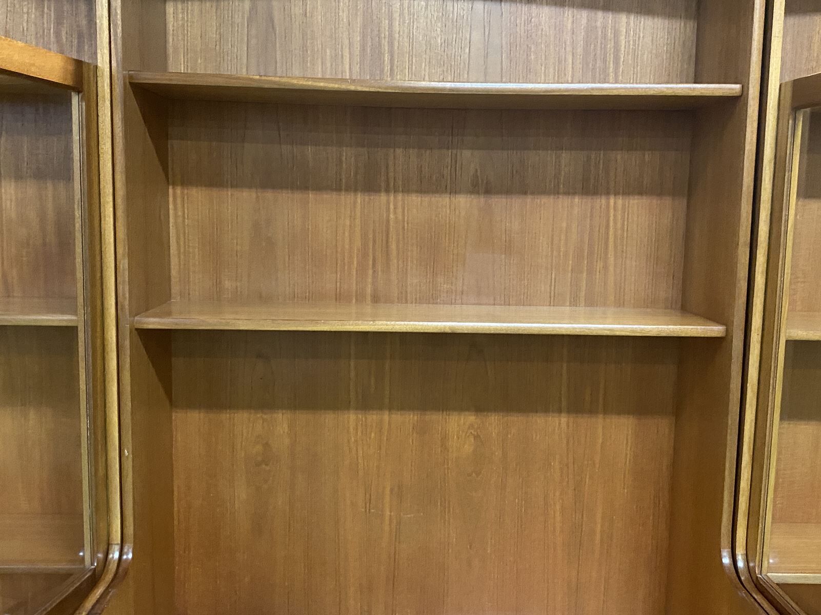 English library in 3 modules from the 1980s in teak