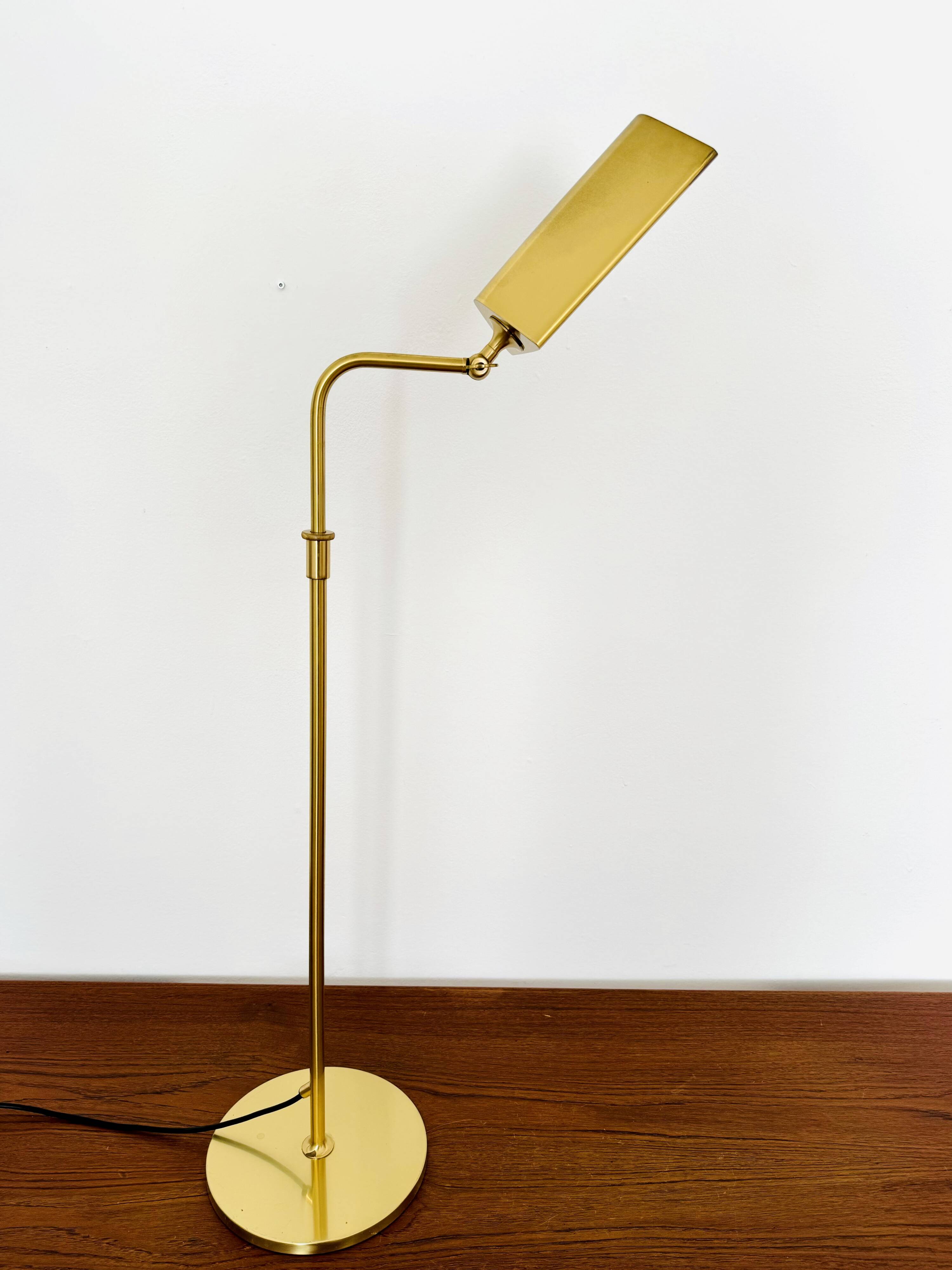 Adjustable Brass Floor Lamp by Florian Schulz