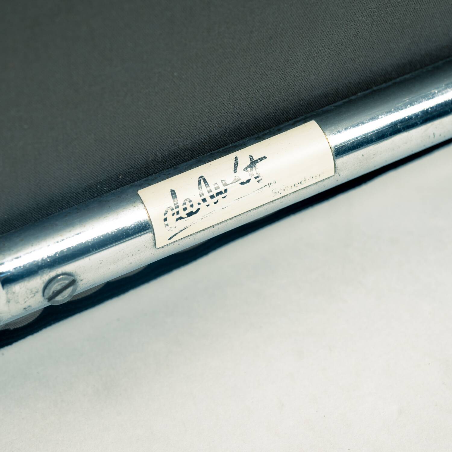 De Wit 4014 tubular steel Dutch lounge chair, 1950s