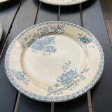 4 plates iron earth Royat sarreguemines U&C