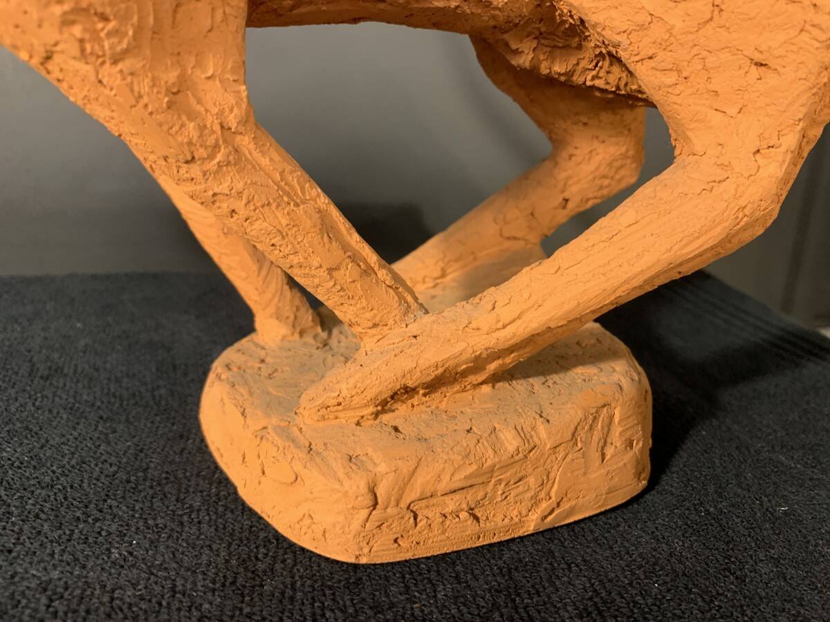 Animal Sculpture Horse, Terracotta, Unique Piece, 1960s