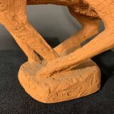 Animal Sculpture Horse, Terracotta, Unique Piece, 1960s