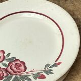 Two Digoin Sarreguemines dessert plates