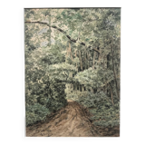 A path in the park of Saint Cloud, watercolor