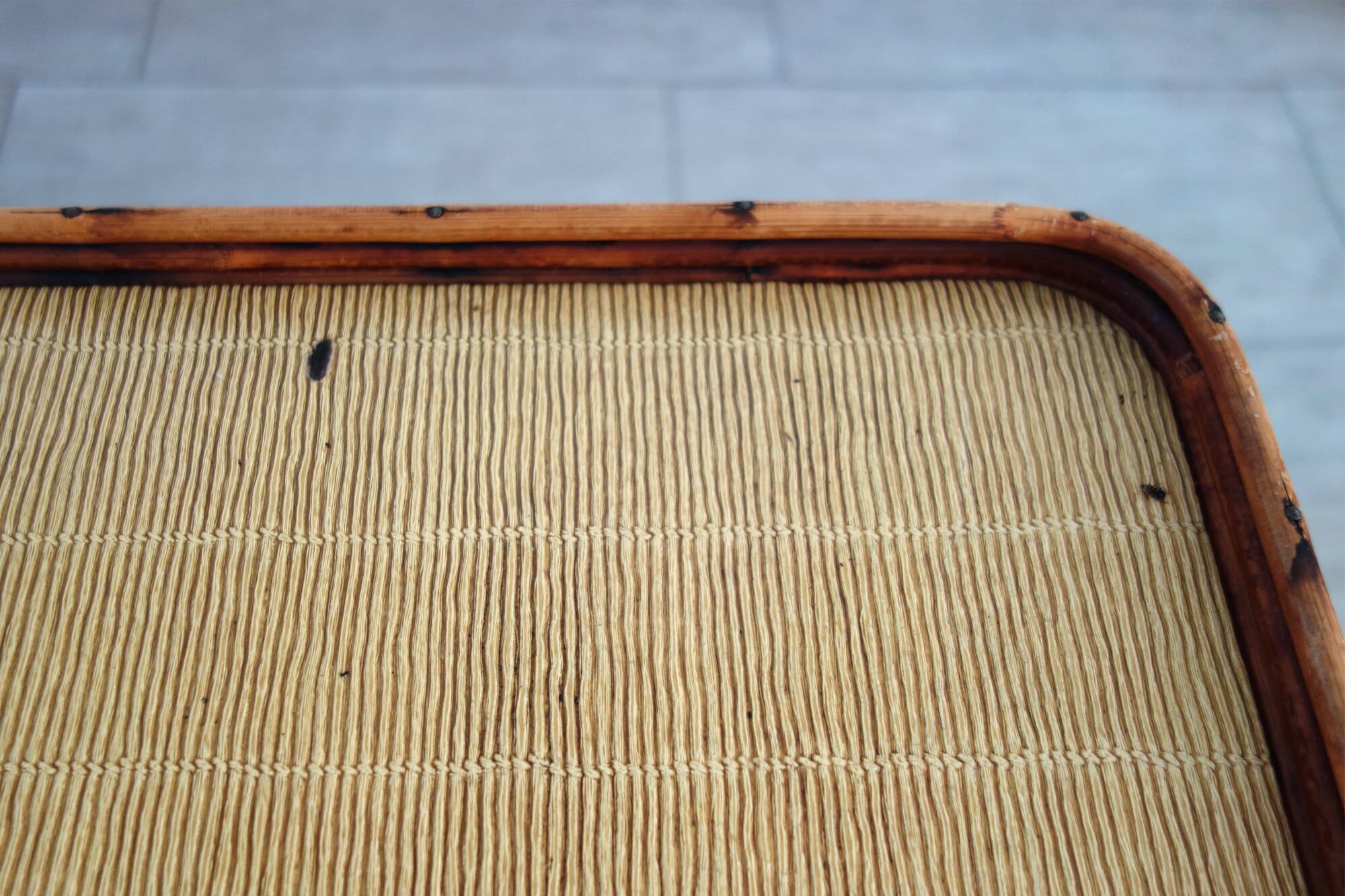 Rattan bar trolley from the 60s