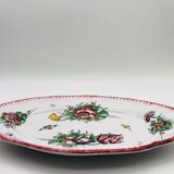 Oval serving dish, Faïencerie D'Angoulême- le Renoleau