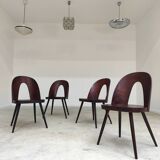 Set of 4 all-wood chairs by Antonin Suman for Tatra Nabytok
