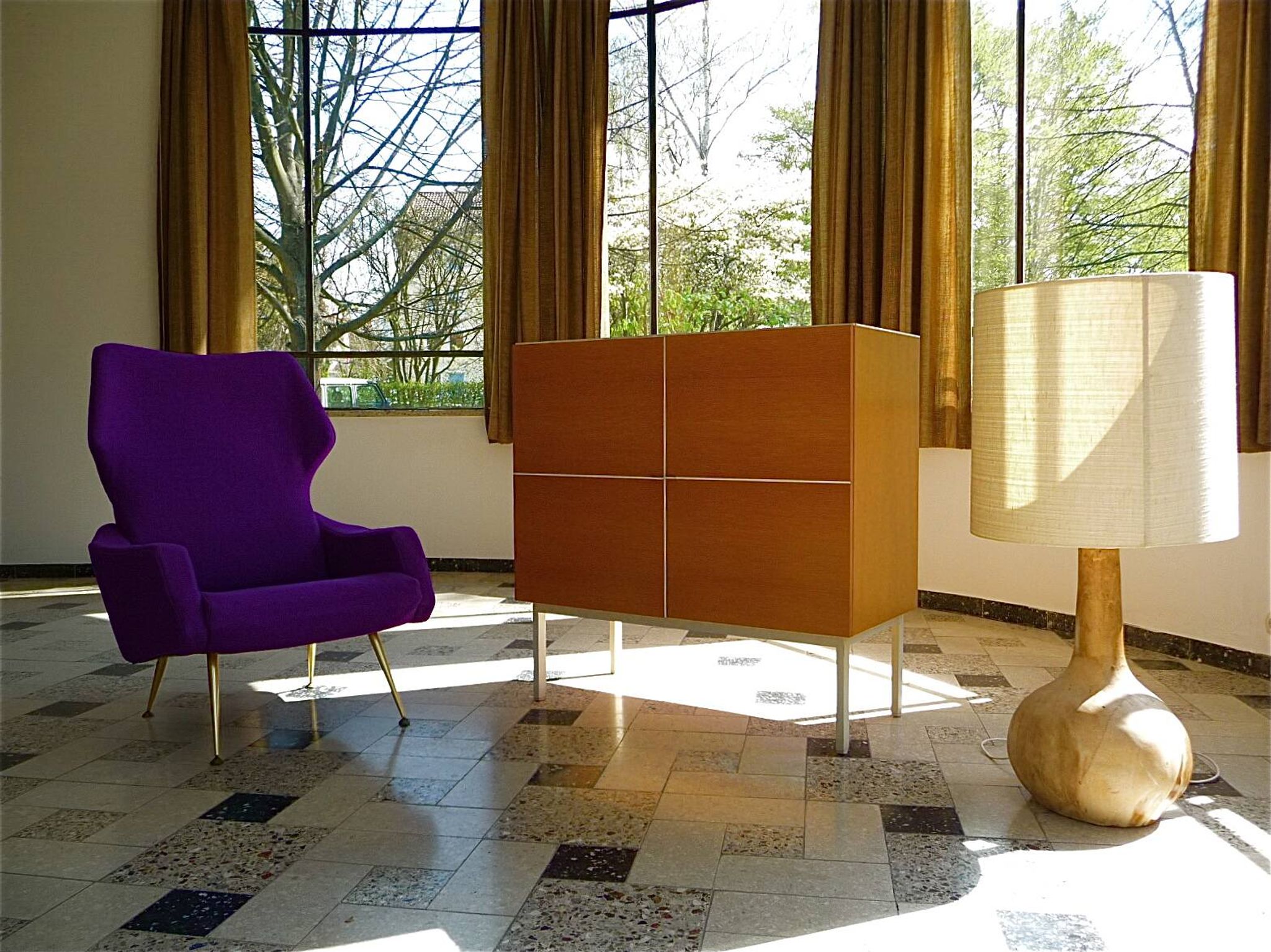 Rare Wingback Lounge Chair by Rudolf B. Glatzel for Alfred Kill, Germany 1950s