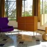 Rare Wingback Lounge Chair by Rudolf B. Glatzel for Alfred Kill, Germany 1950s