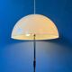 Vintage Dijkstra mushroom floor lamp with white acrylic glass shade.