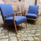 Pair of Scandinavian armchairs from the 60s new fabrics and foam